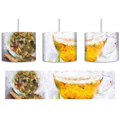 East Urban Home Trommel-Pendelleuchte 1-flammig Genussvoller Kräutertee